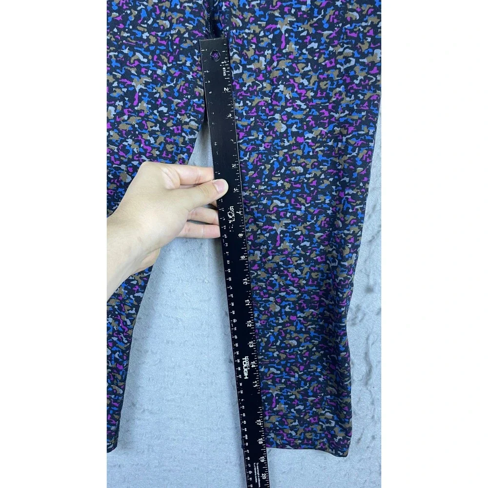Nike Legend Tight Fit Leggings Womens S Blue Purple New Abstract Print Cropped